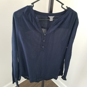 Navy Eddie Bauer Top - Worn Once - Sz Large